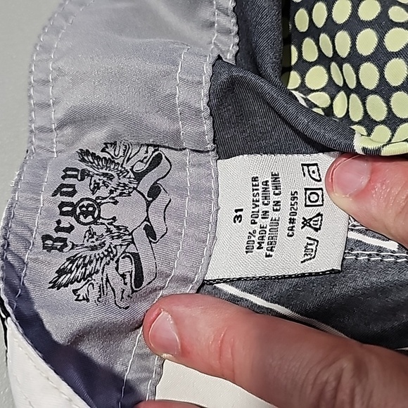 Brody white and black swim shorts - Picture 6 of 6